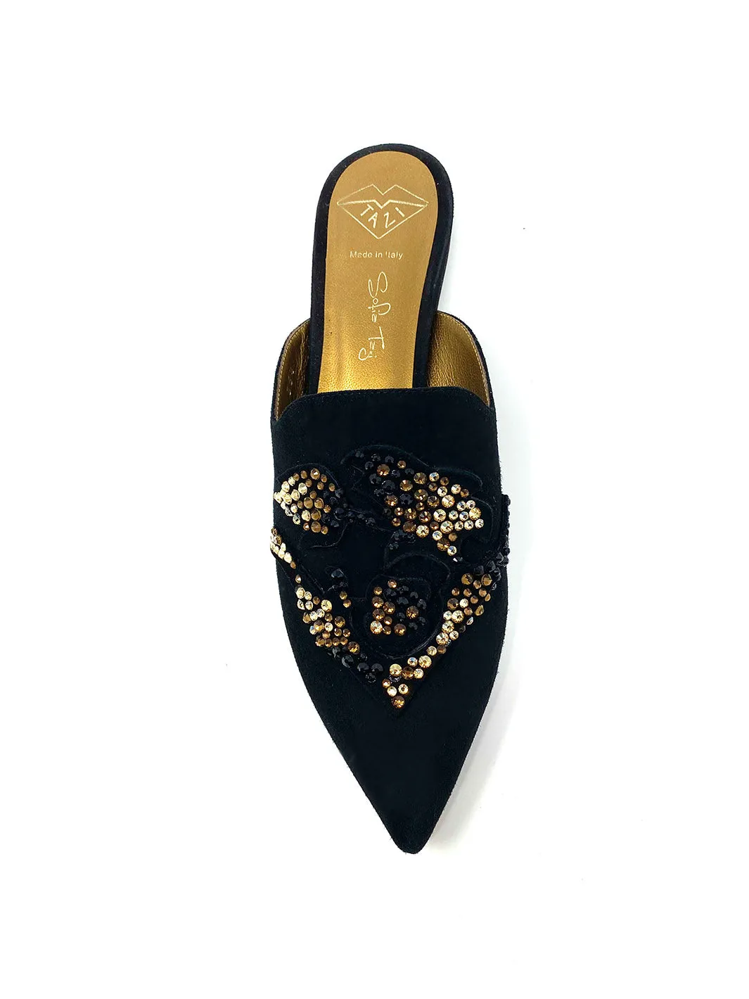 "Karima" Suede Mules