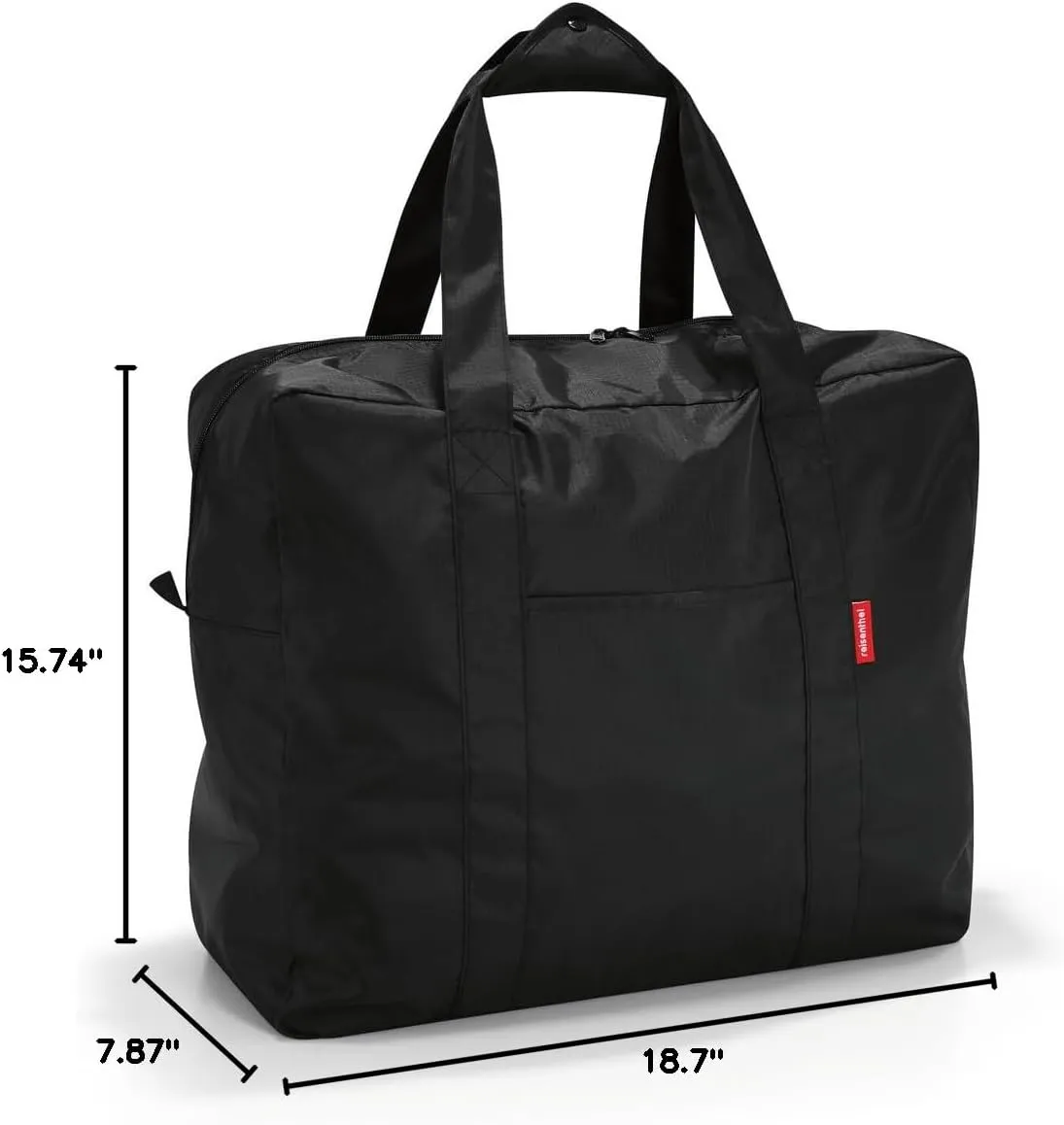 reisenthel mini maxi touringbag - foldable compact travel bag with trolley slip-on function - water repellent fabric