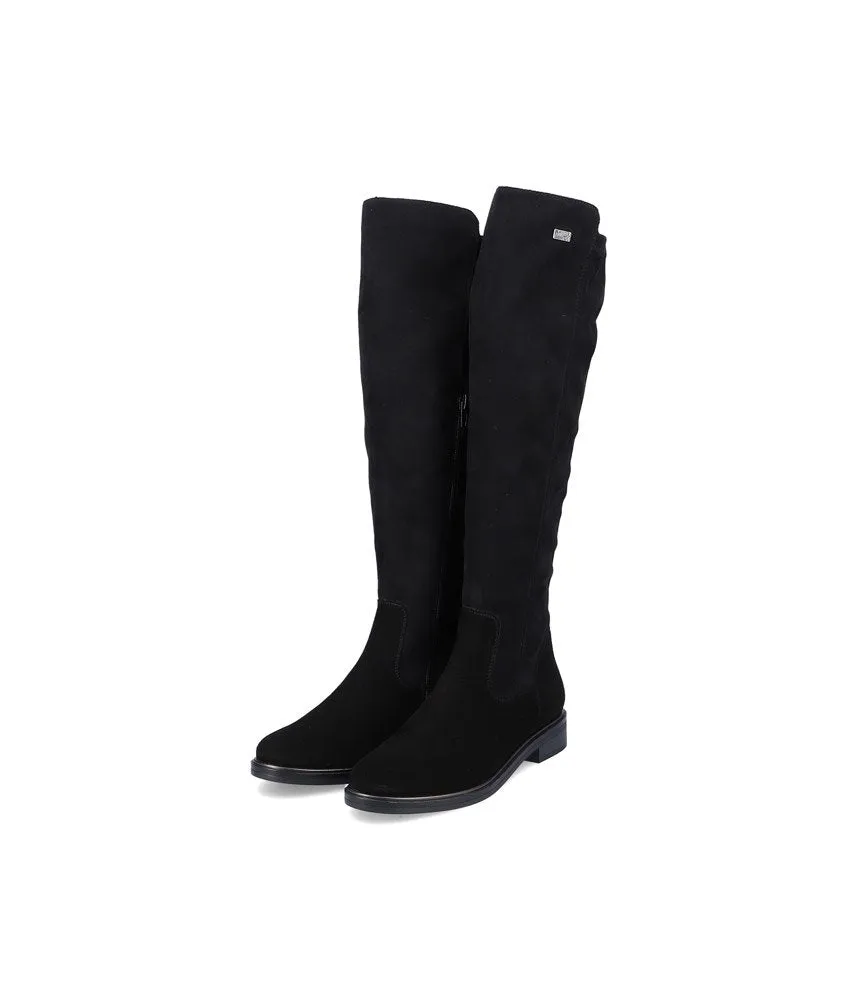 Remonte Fashionable Black Suede Knee High boots