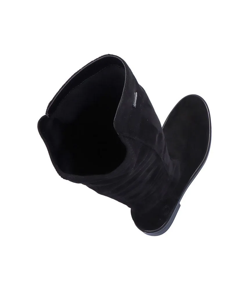 Remonte Fashionable Black Suede Knee High boots