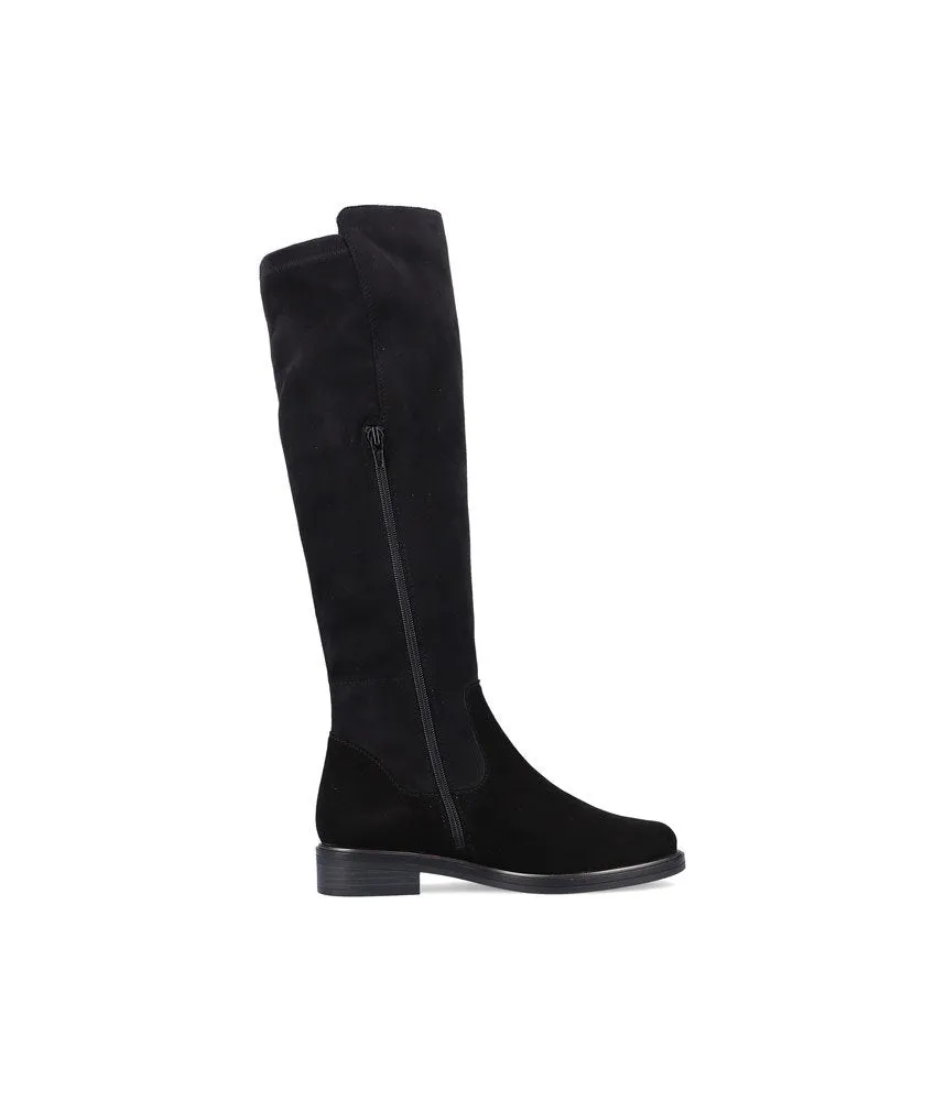 Remonte Fashionable Black Suede Knee High boots