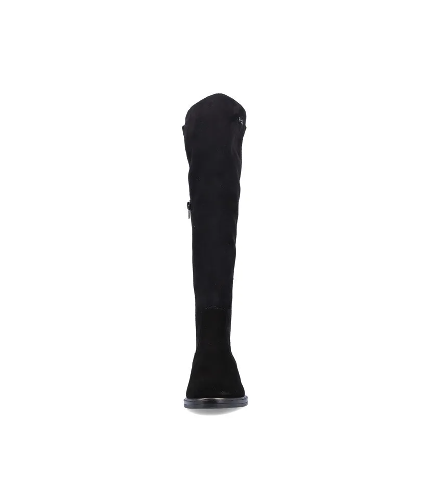Remonte Fashionable Black Suede Knee High boots