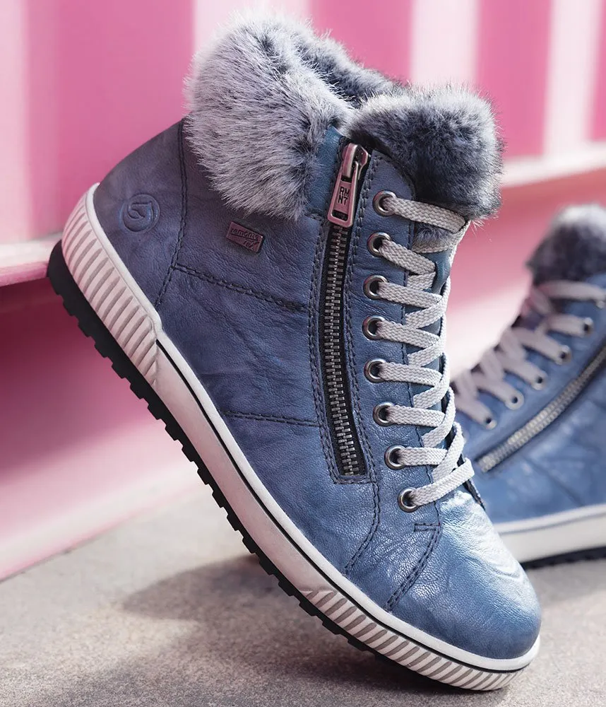 Remonte Practical Warm Blue Winter Boots