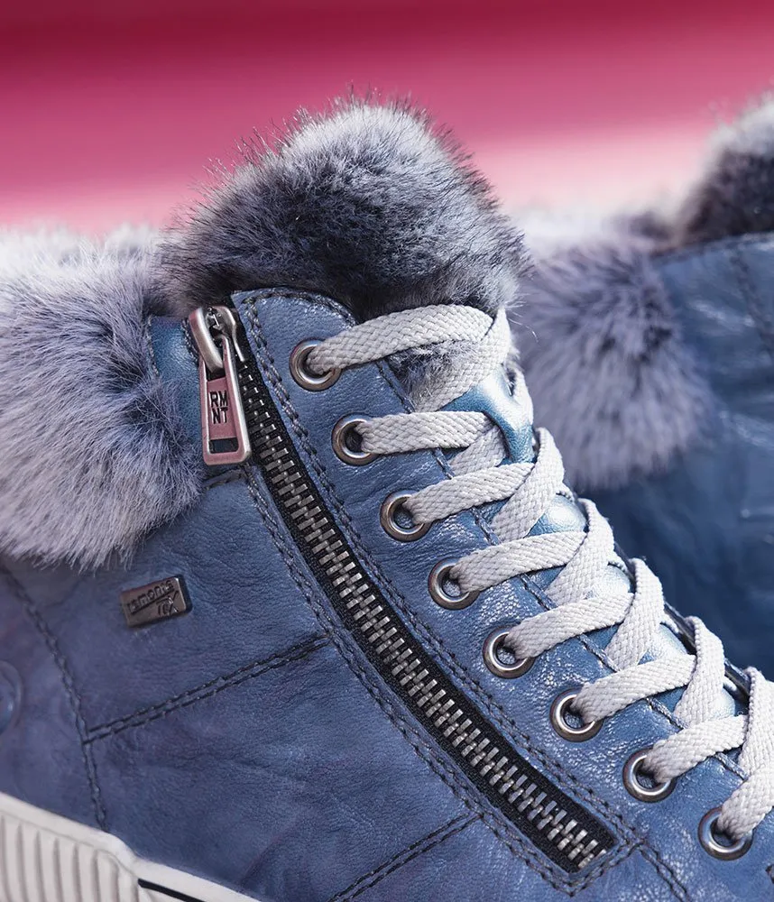 Remonte Practical Warm Blue Winter Boots