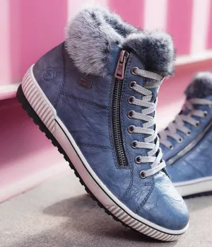 Remonte Practical Warm Blue Winter Boots