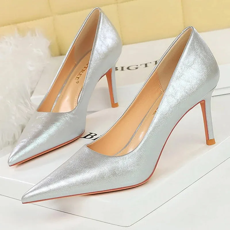 Retro Elegant Banquet High Heels Women's Shoes Stilettos Heels