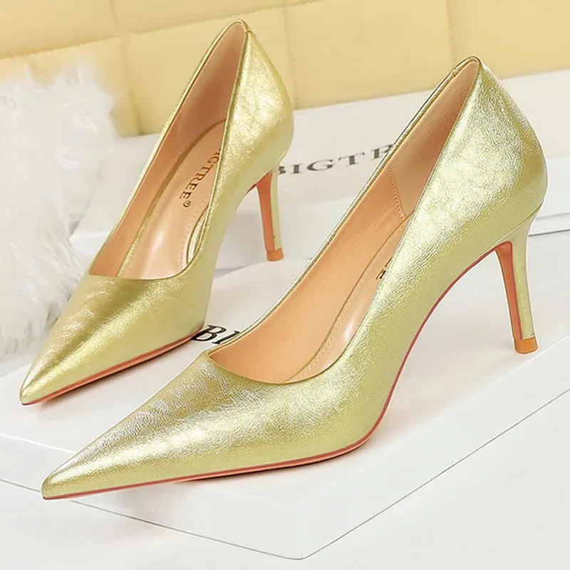 Retro Elegant Banquet High Heels Women's Shoes Stilettos Heels
