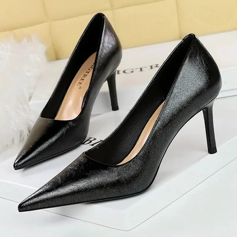 Retro Elegant Banquet High Heels Women's Shoes Stilettos Heels