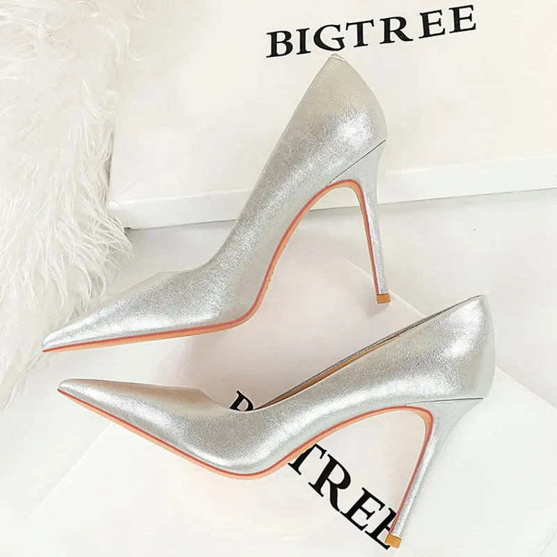 Retro Elegant Banquet High Heels Women's Shoes Stilettos Heels