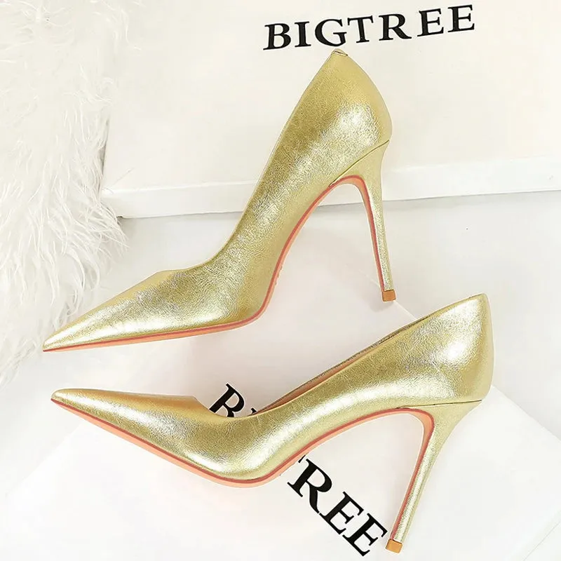 Retro Elegant Banquet High Heels Women's Shoes Stilettos Heels