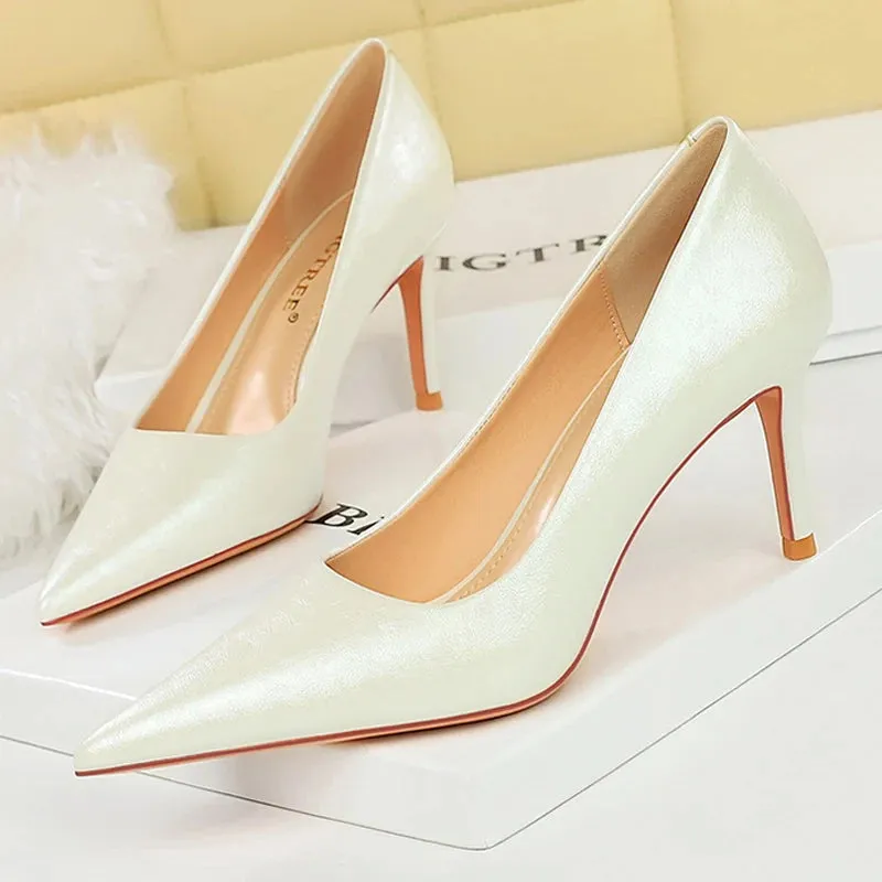 Retro Elegant Banquet High Heels Women's Shoes Stilettos Heels