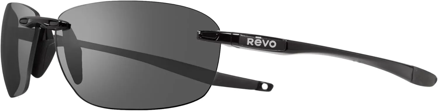 Revo Sunglasses Descend Fold: Polarized Lens with Rimless Foldable Frame