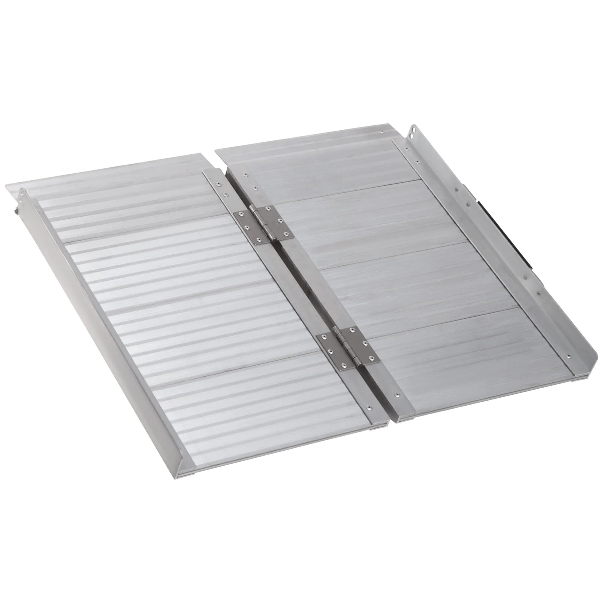 Rootz Wheelchair Ramp - Portable Wheelchair Access Ramp - Foldable Scooter Ramp - Non-Slip Surface - 61 x 74 cm Aluminum Design, 270kg Capacity