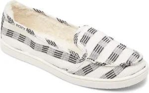Roxy Women's Minnow Faux Fur Slip on Sneaker Shoe