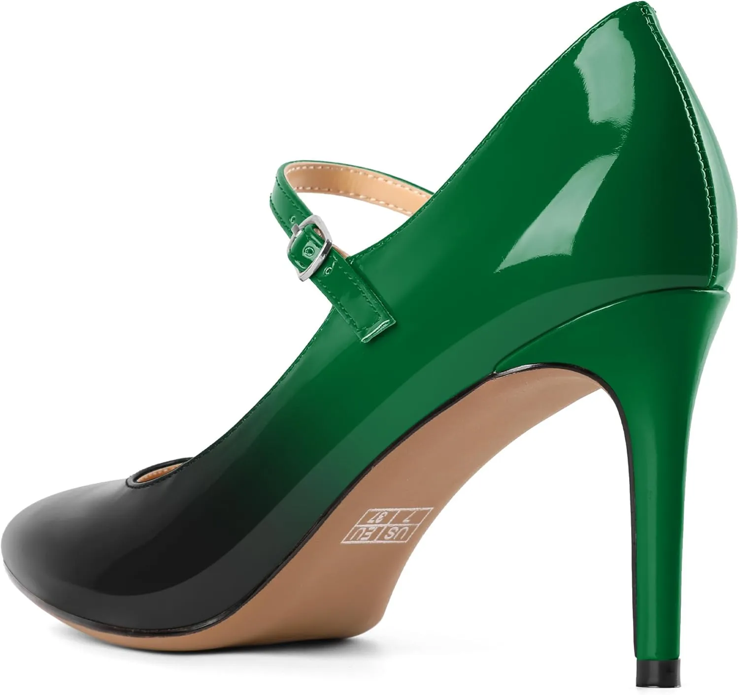 SAMMITOP Women's Pointed Toe Mary Jane Pumps 85mm Heel Party Dress Shoes