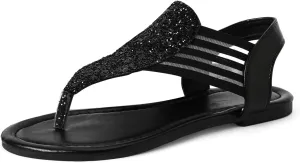 Sandals for Women Gradient Slip On Thong Strap Sandals Summer Beach Flip Flops Sandal Travel Bohemia Sandals