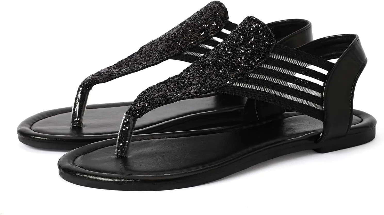 Sandals for Women Gradient Slip On Thong Strap Sandals Summer Beach Flip Flops Sandal Travel Bohemia Sandals