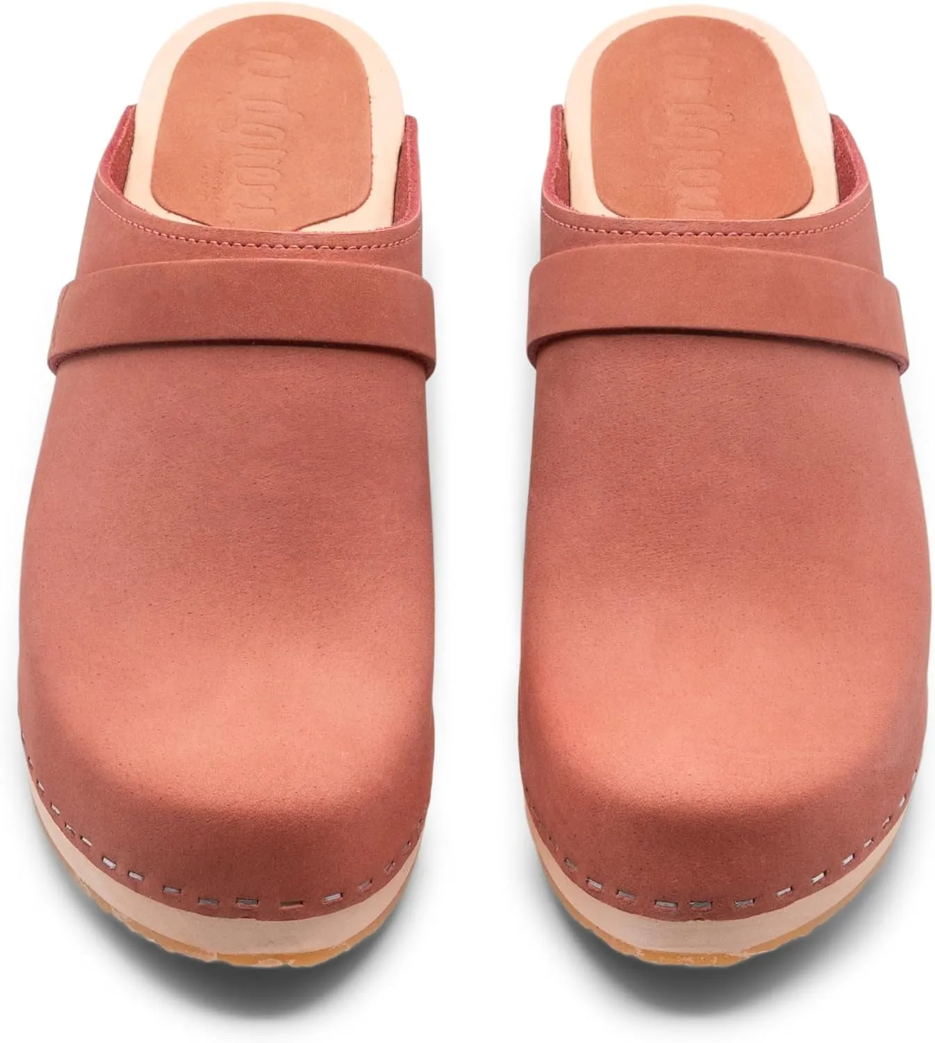 Sandgrens Handmade Swedish Wood Clogs for Women, High Heel Mule | Dublin