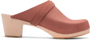 Sandgrens Handmade Swedish Wood Clogs for Women, High Heel Mule | Dublin