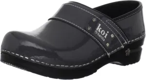 Sanita Lindsey Patent Leather Clogs for Women - Arch Support, Durable, APMA-Approved Slip-On Shoes