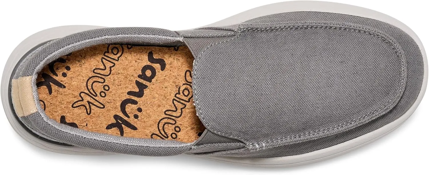 Sanuk Mens Mason Loafers | Mens Shoes | Slip On Shoes for Men | Men's Slip-on Loafers | Removable Comfort Footbed