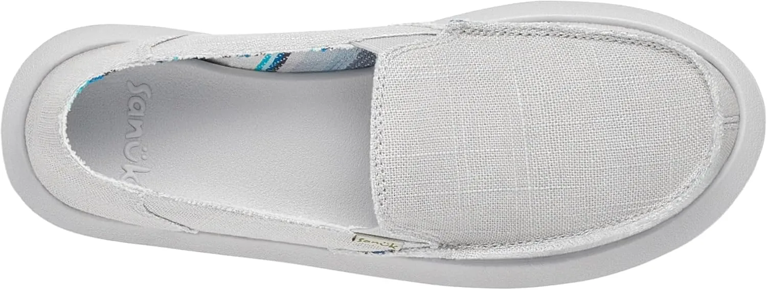 Sanuk Womens Donna Soft Top Hemp Loafers | Womens Shoes | Slip On Shoes for Women | Women's Slip-on Loafers | Memory Foam Footbed