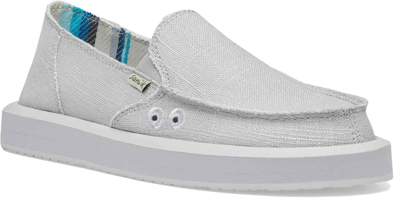 Sanuk Womens Donna Soft Top Hemp Loafers | Womens Shoes | Slip On Shoes for Women | Women's Slip-on Loafers | Memory Foam Footbed