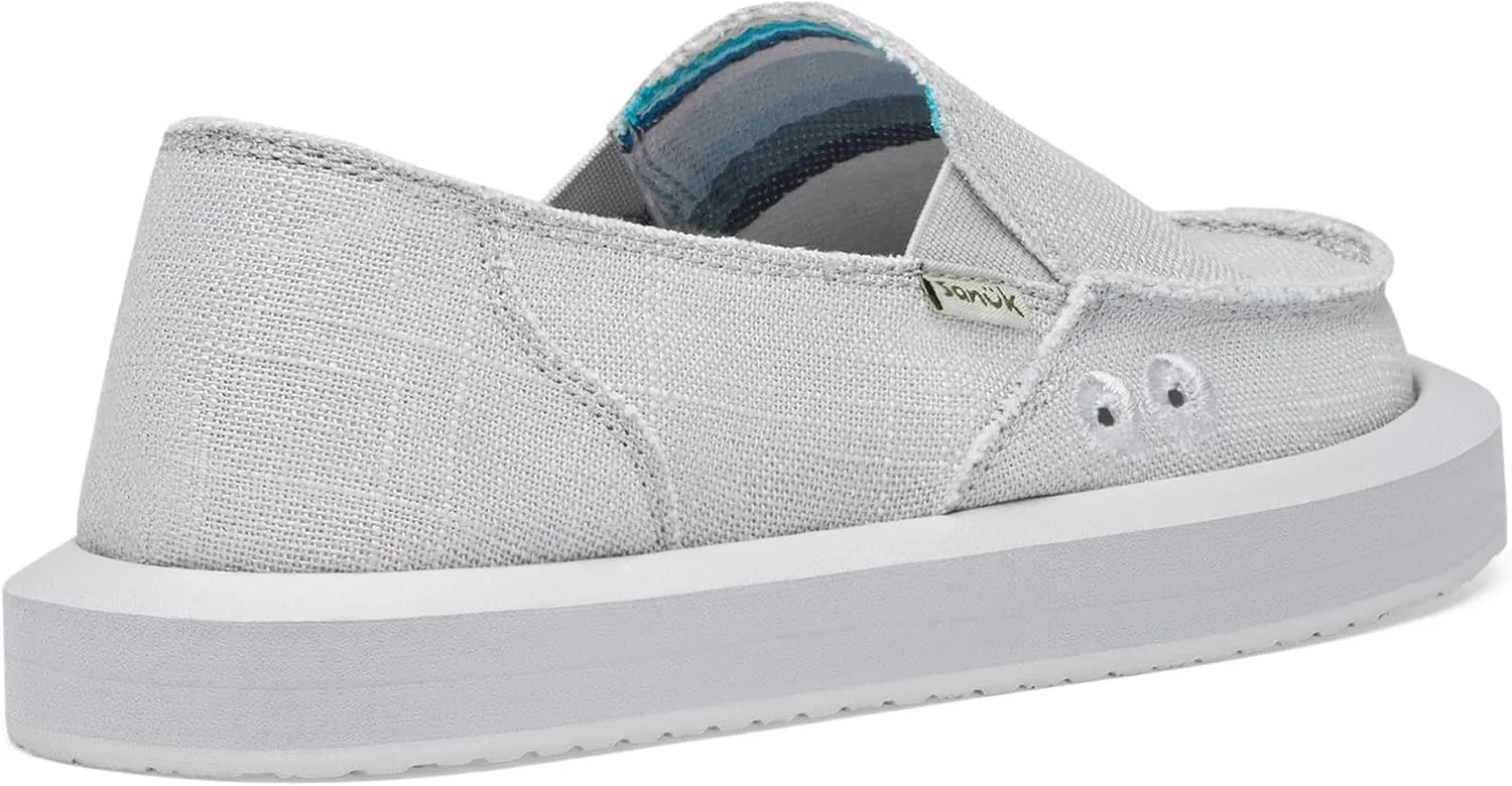 Sanuk Womens Donna Soft Top Hemp Loafers | Womens Shoes | Slip On Shoes for Women | Women's Slip-on Loafers | Memory Foam Footbed