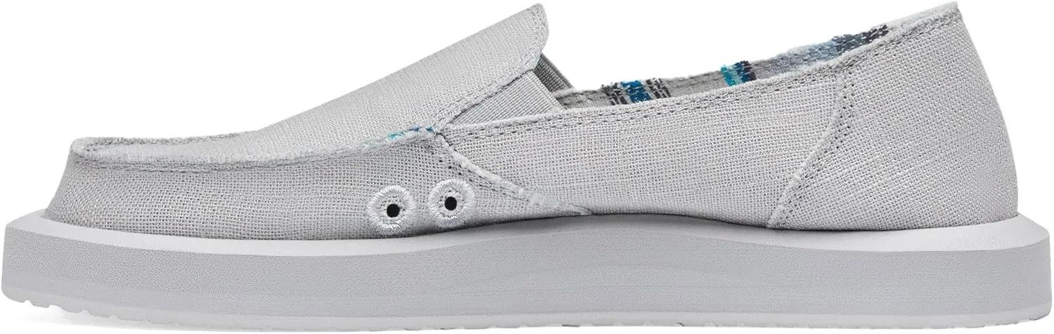 Sanuk Womens Donna Soft Top Hemp Loafers | Womens Shoes | Slip On Shoes for Women | Women's Slip-on Loafers | Memory Foam Footbed