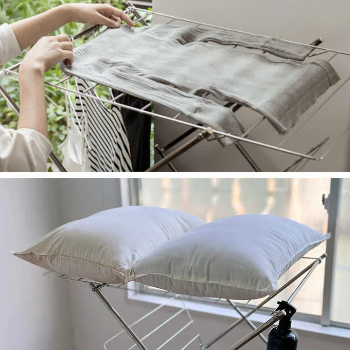 Shimoyama 304 Stainless Steel Foldable W-Shaped Drying Rack