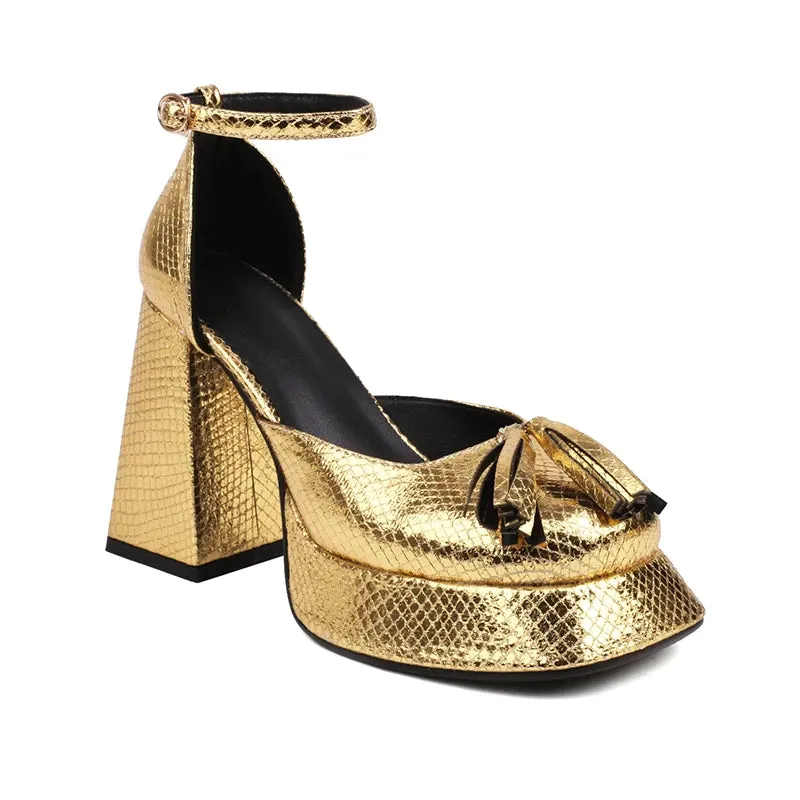 Shiny Platform High Heels