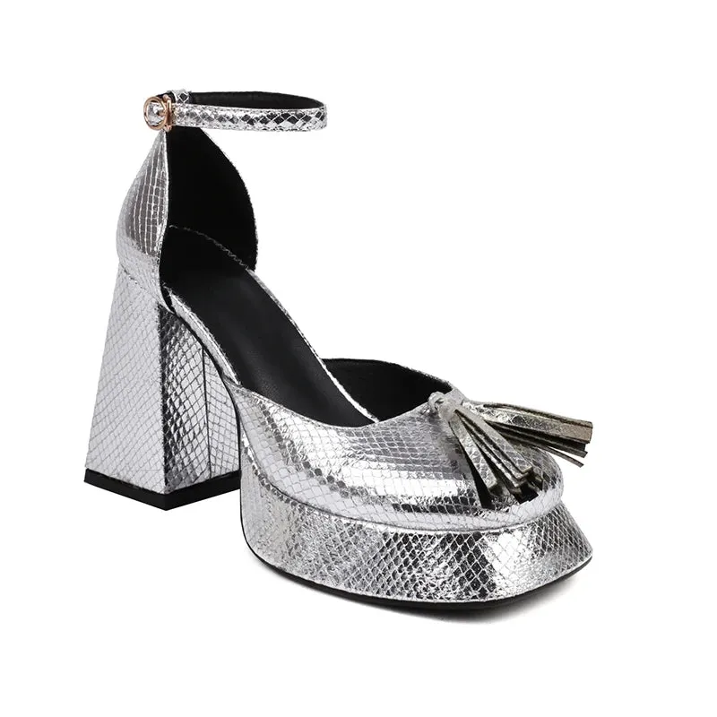 Shiny Platform High Heels