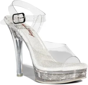 Shoe Fairy Goddess Olympian Clear Bikini Fitness Competition Heels - Bodybuilding, Bridal, Pageant, Lucite Heels