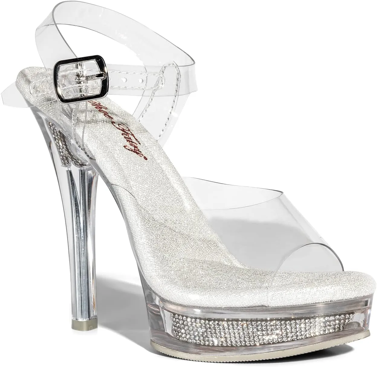 Shoe Fairy Goddess Olympian Clear Bikini Fitness Competition Heels - Bodybuilding, Bridal, Pageant, Lucite Heels