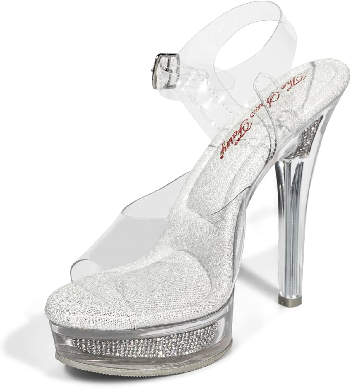 Shoe Fairy Goddess Olympian Clear Bikini Fitness Competition Heels - Bodybuilding, Bridal, Pageant, Lucite Heels