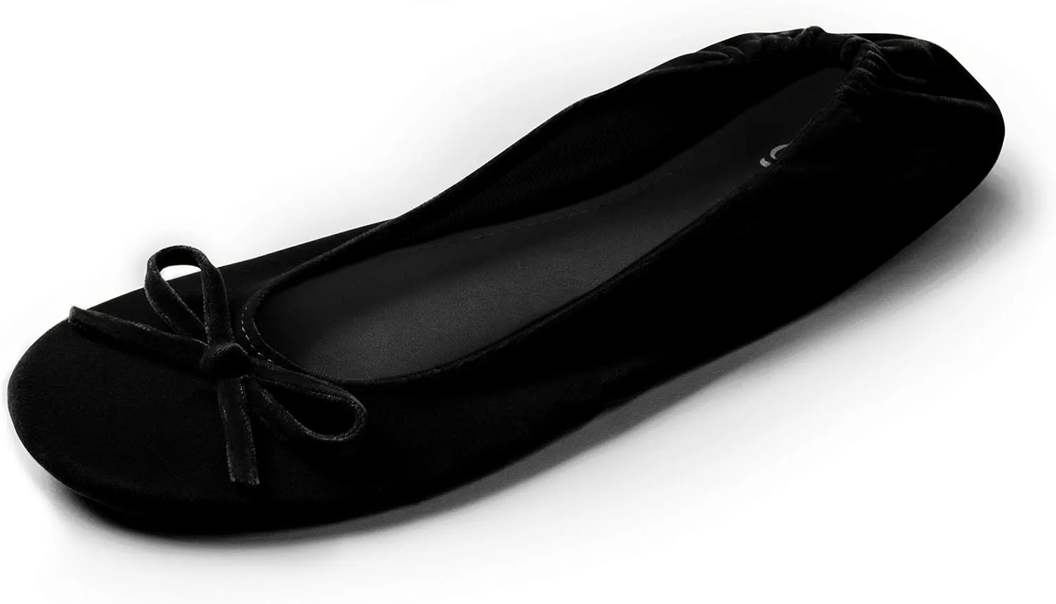 Silky Toes Women’s Velvet Foldable Ballet Flats Slip On Travel Purse Shoes with Carrying Pouch