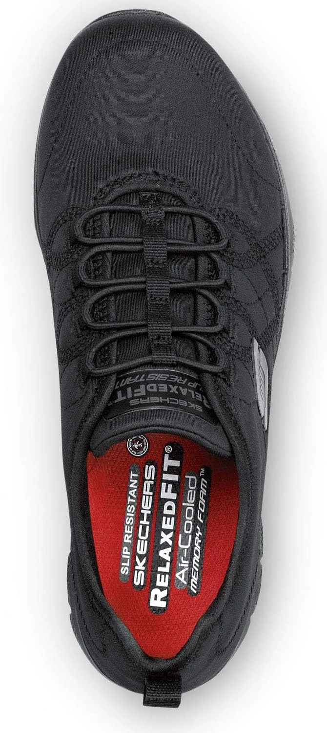 Skechers Alex Women's Black Soft Toe Slip Resistant Athletic