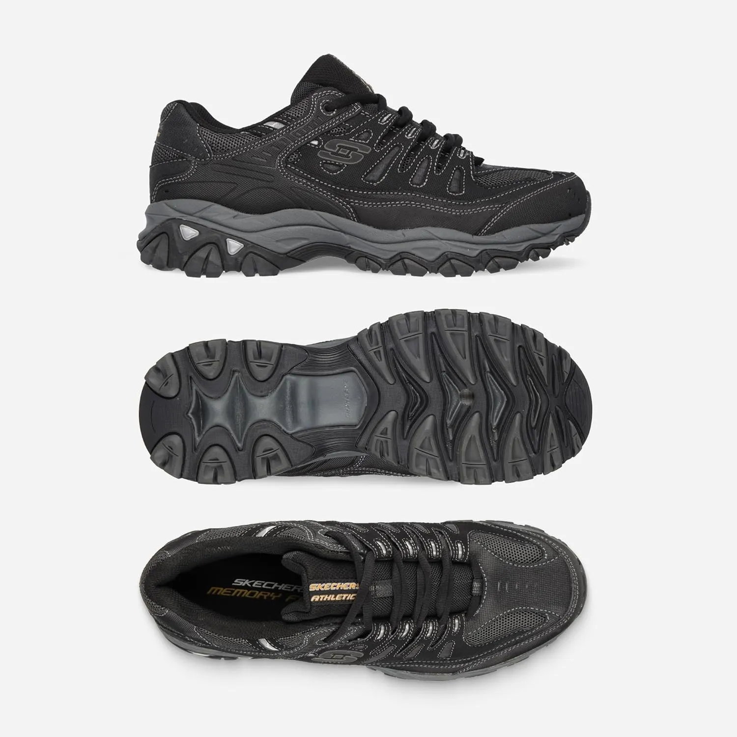 Skechers Men's Afterburn Memory Fit Lace-up Sneaker
