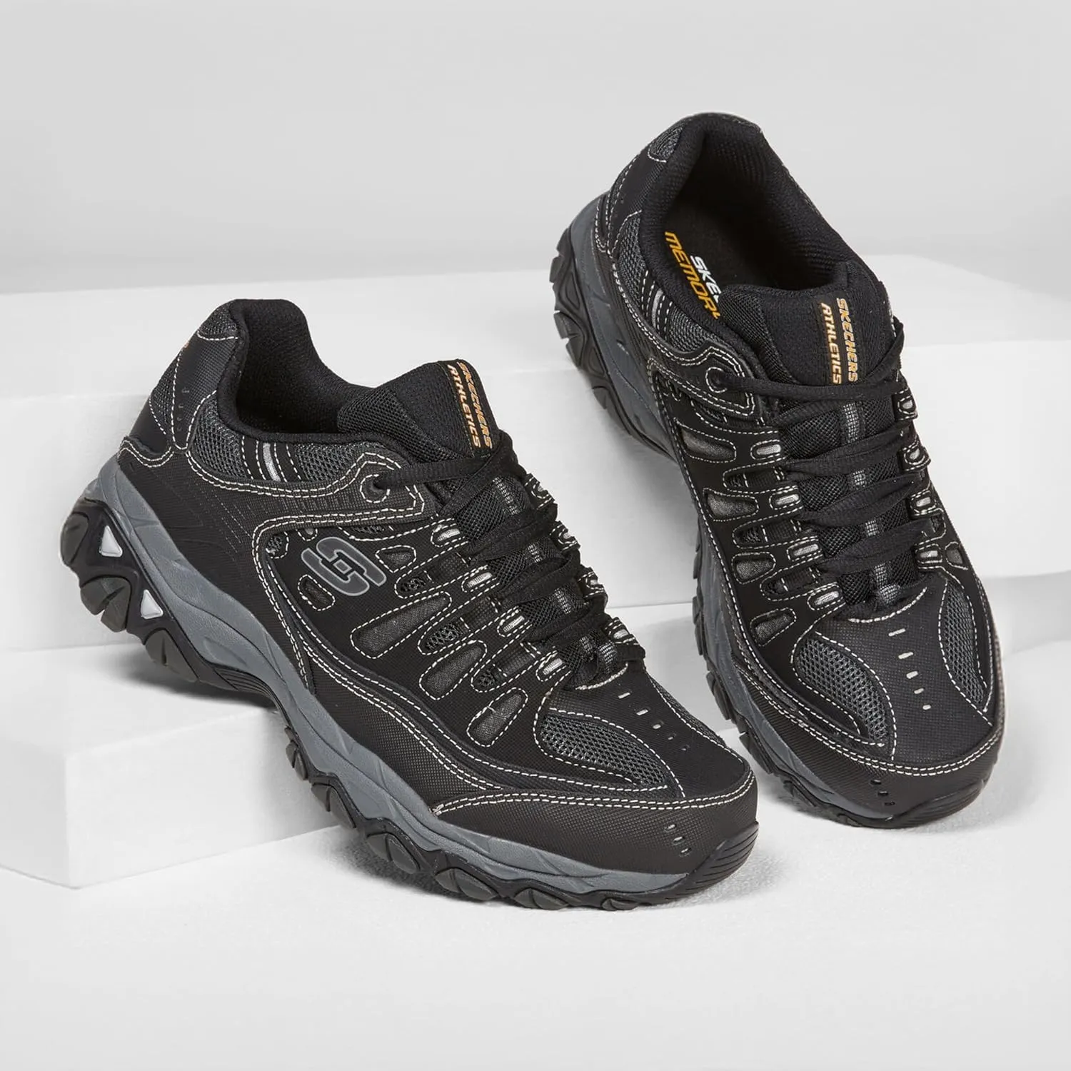 Skechers Men's Afterburn Memory Fit Lace-up Sneaker