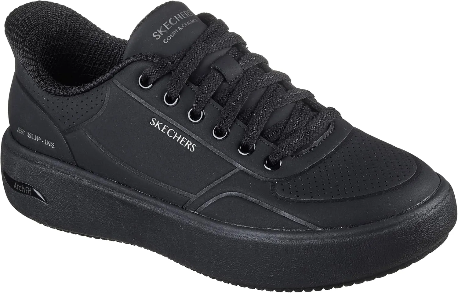 Skechers Women's Arch Fit Horizon Court-Solid Choice Hands Free Slip-ins Sneaker