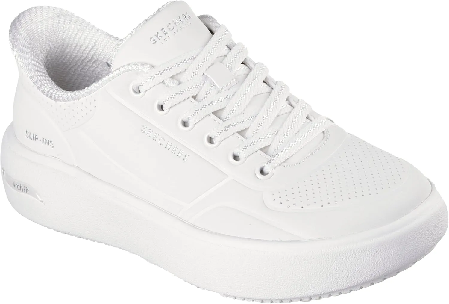 Skechers Women's Arch Fit Horizon Court-Solid Choice Hands Free Slip-ins Sneaker