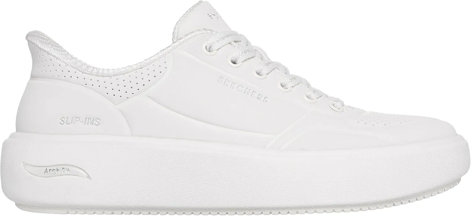Skechers Women's Arch Fit Horizon Court-Solid Choice Hands Free Slip-ins Sneaker