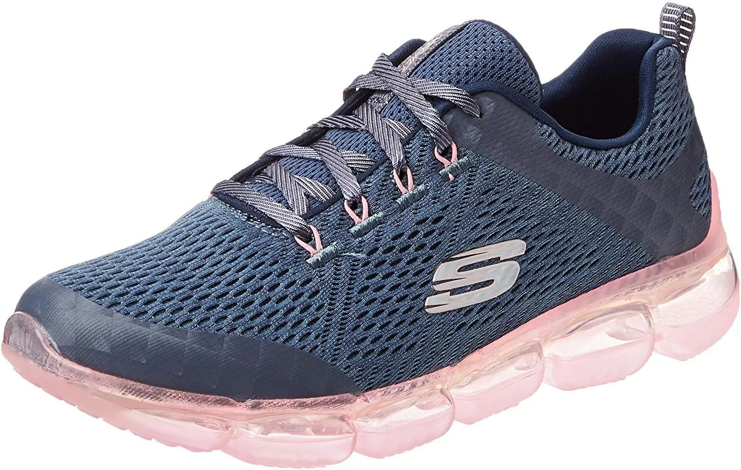 Skechers Women's Skech-air Endeavour Sneaker,Slate/Pink, 9 M US