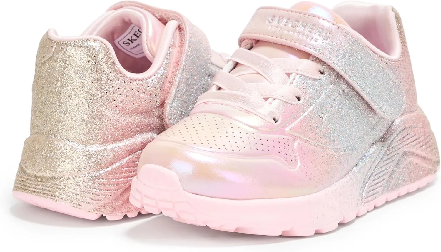 Skechers Women's Uno Lite-Metallic Sparkle Sneaker