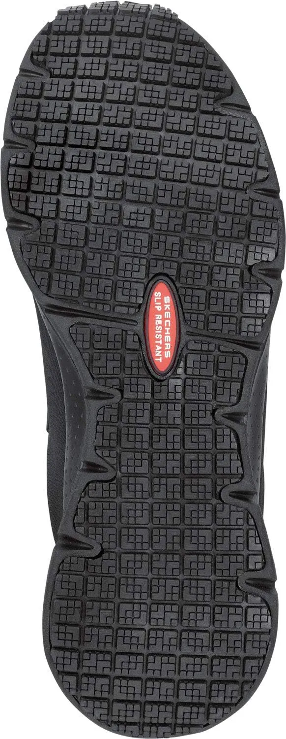 Skechers Work Arch Fit Charles, Men's, Slip On Athletic Style, Alloy Toe, MaxTrax Slip Resistant, Work Shoe