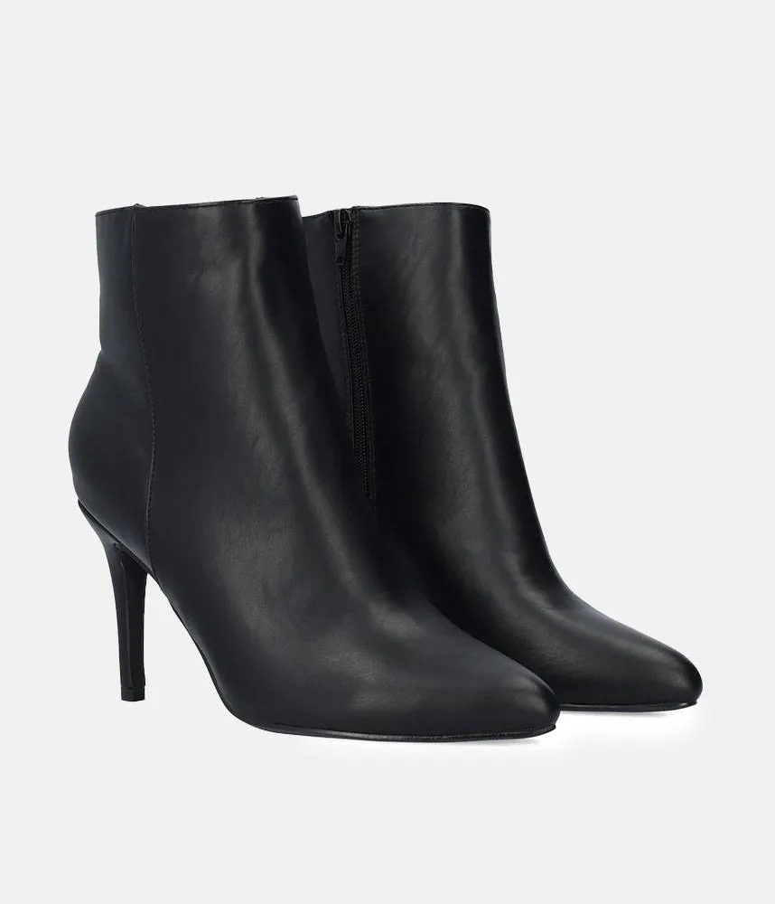 Sky High Black Stiletto Heel Booties