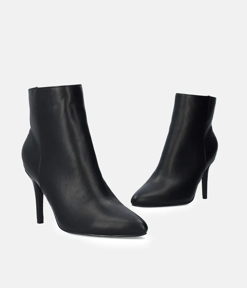 Sky High Black Stiletto Heel Booties