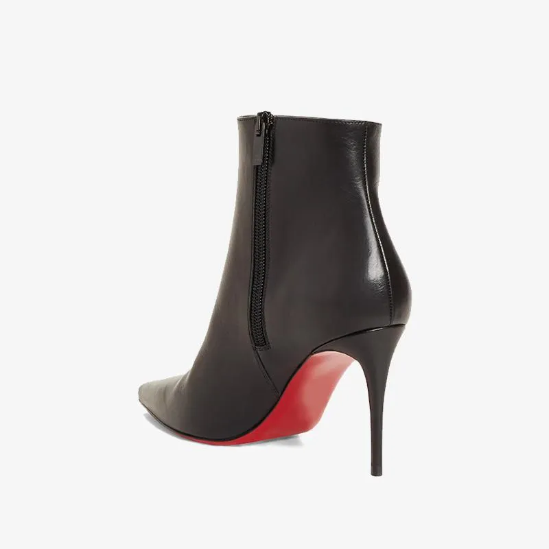 Sleek Black Pointy-Toe Bootie