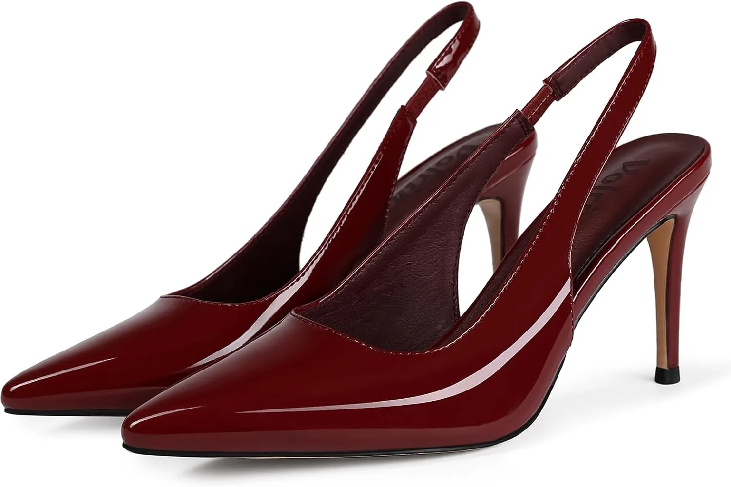 Slingback Heels for Women Pointed Closed Toe Stiletto Pumps Slip-On Dress Shoes Elegant Comfortable Women's Heels for Party Wedding