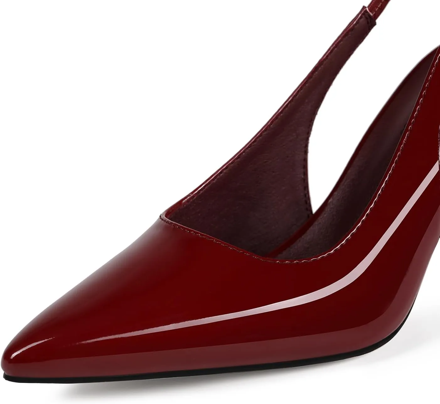 Slingback Heels for Women Pointed Closed Toe Stiletto Pumps Slip-On Dress Shoes Elegant Comfortable Women's Heels for Party Wedding